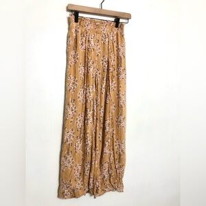 Billabong Women’s Cherry Blossom Wide Leg Pants W/ Wrap/Slit Design Up Legs